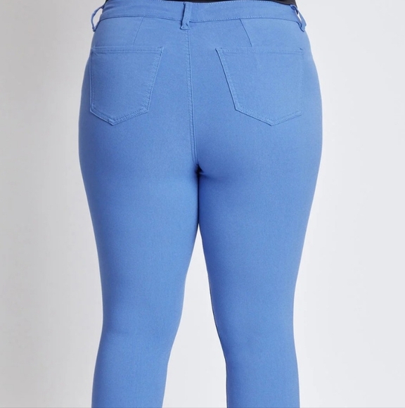 NWT YMI Hyperstretched High Waist Cropped Pants Jewel Tone Sporty Size 1X - Picture 3 of 8